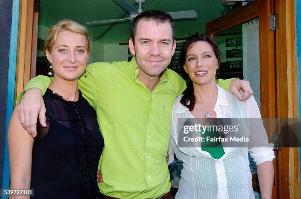 Asher Keddie , Brendan Cowell and Claudia Karvan at the 2nd season launch of the Foxtel drama series 'Love My Way', 2 February 2006. SHD Picture by...