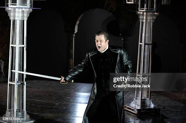 Paul Nilon performs in the production of Antonio Vivaldi's opera "L'Incoronazione Di Dario" at Garsington, in Oxfordshire. | Location: Garsington,...