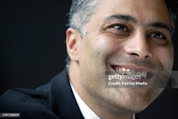 Ahmed Fahour, CEO of the National Australia Bank, at the CEDA luncheon, 29 September 2005. AFR Picture by JESSICA SHAPIRO