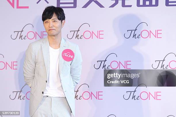 South Korean actor Jin Goo meets fans on June 12, 2016 in Hong Kong, Hong Kong.