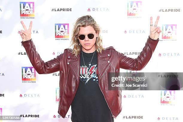 Conrad Sewell attends the LA PRIDE Music Festival and Parade 2016 on June 10, 2016 in West Hollywood, California.