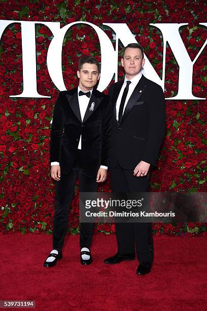 Andy Mientus and director Michael Arden attend the 70th Annual Tony Awards at The Beacon Theatre on June 12, 2016 in New York City.