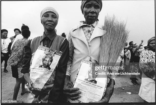 Rally for the African National Congress and Nelson Mandela is held in the formerly "independent" township of Boputhatswana. It will be the first...