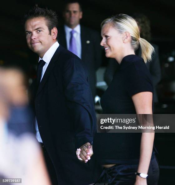 Lachlan Murdoch and arrives with his wife Sarah for the State memorial service f Lachlan Murdoch and arrives with his wife Sarah for the State memorial service f