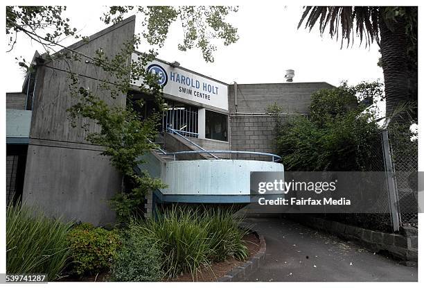 Harold Holt Swim Centre, Malvern an example of Brutalist Architecture on Thursday, 15th December, 2005.