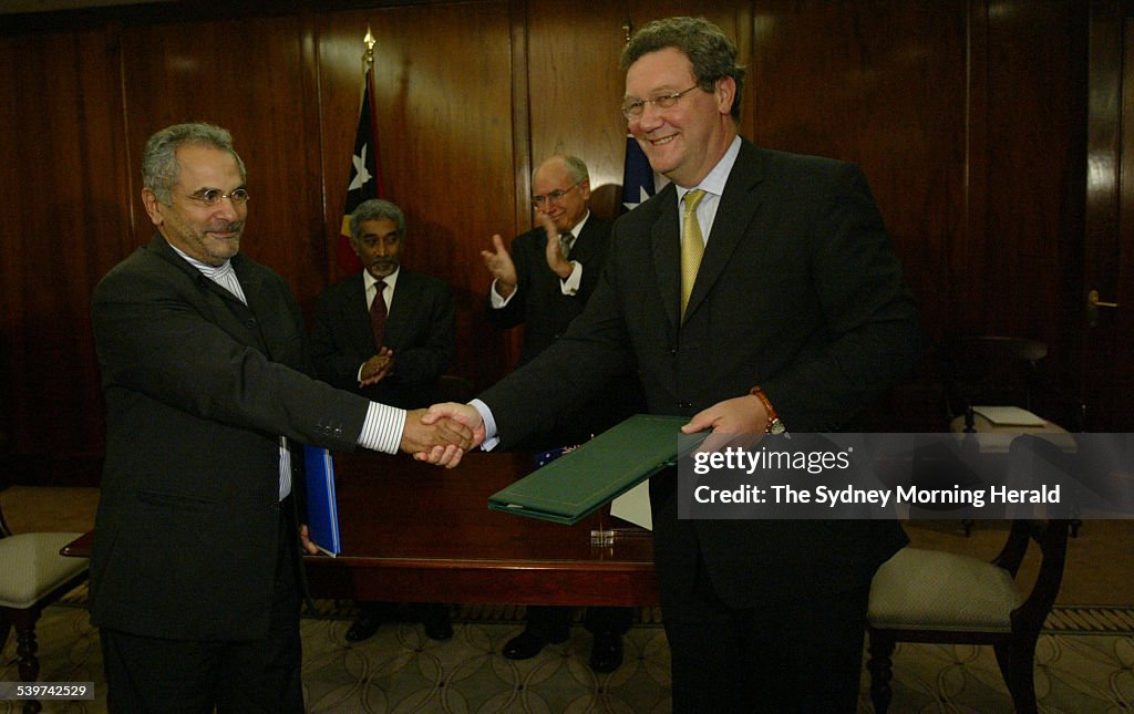 East Timor Foreign Affairs Minister Jose Ramos Horta and Australian Foreign Mini
