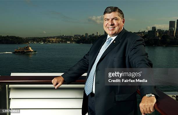 Managing Director of Aussie, John Symond at his apartment at Walsh Bay, 8 March 2005. AFR Picture by ANDREW QUILTY