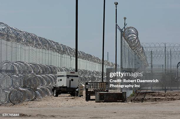 Privately-run illegal immigrant detention facility under construction in a cotton field outside this far south Texas Willacy County town, on August...