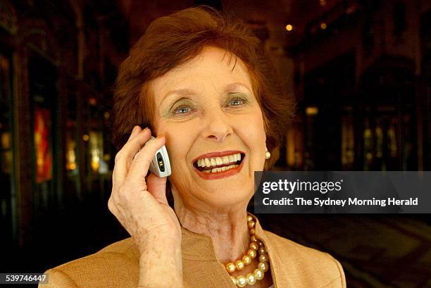 June Dally-Watkins hopes to help people improve their phone manners, 12th December 2002 SMH Picture by DALLAS KILPONEN