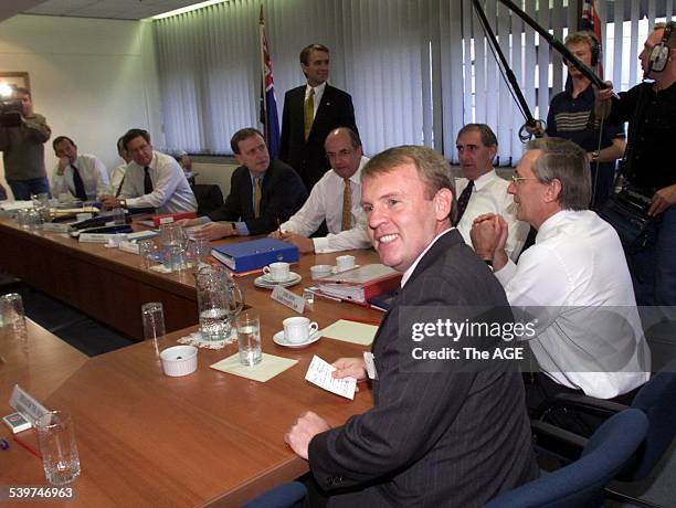 Astronaut Andy Thomas, a guest at todays Federal Cabinet meeting in Adelaide. THE AGE NEW Picture by BRYAN CHARLTON.