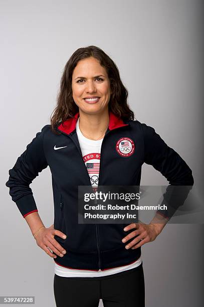 Volleyball player Logan Tom poses at the Team USA Media Summit in Dallas, Texas in advance of the 2012 London Olympics.