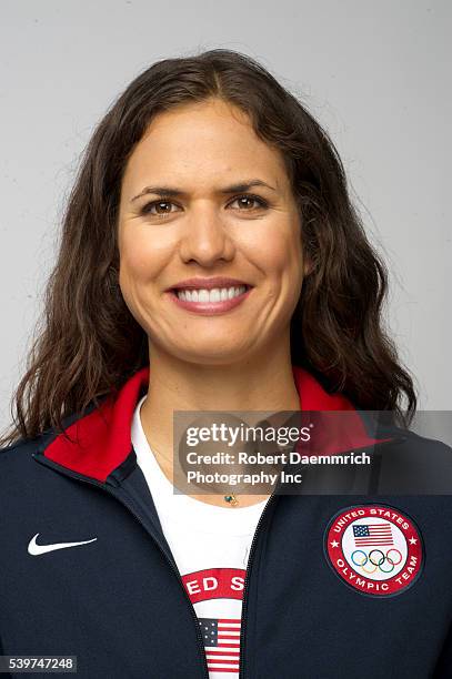 Volleyball player Logan Tom poses at the Team USA Media Summit in Dallas, Texas in advance of the 2012 London Olympics.