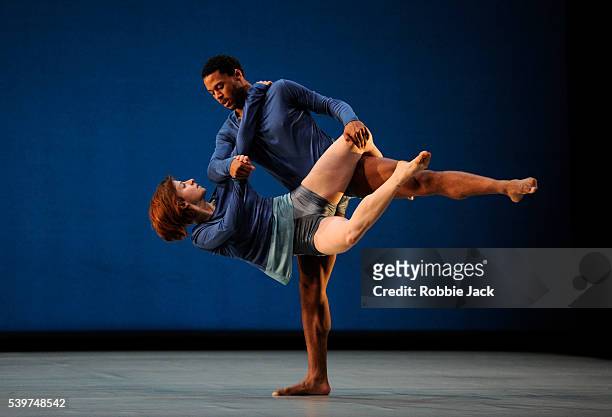 Anneli Binder and Ira Mandela Siobhan in the Richard Alston Dance Company's production of Martin Lawrance's "To Dance And Skylark" at Sadlers Wells...