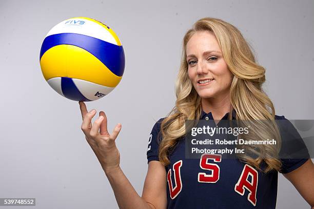 Beach volleyball player Jen Kessy at the Team USA Media Summit in Dallas, TX in advance of the 2012 London Olympics.