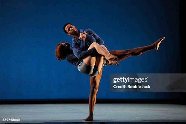 Anneli Binder and Ira Mandela Siobhan in the Richard Alston Dance Company's production of Martin Lawrance's "To Dance And Skylark" at Sadlers Wells...