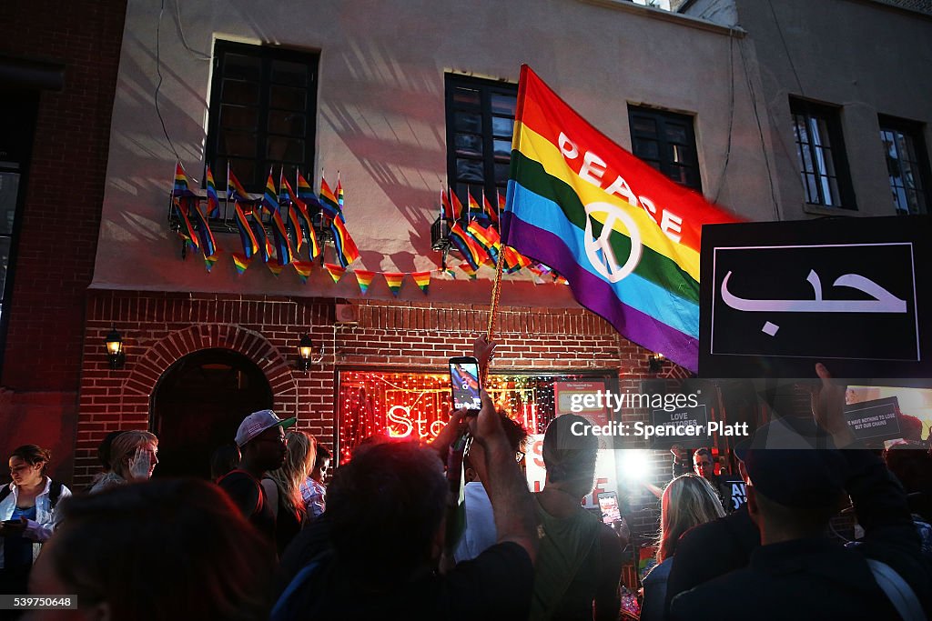 Mourners In New York Remember Victims Of Mass Shooting At Orlando Nightclub