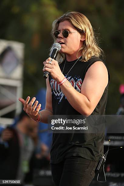 Conrad Sewell performs at LA PRIDE Music Festival And Parade 2016 on June 10, 2016 in West Hollywood, California.