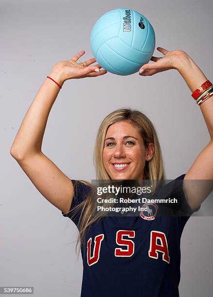 Olympic volleyball player April Ross at the Team USA Media Summit in Dallas, TX in advance of the 2012 London Olympics.