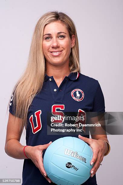 Olympic volleyball player April Ross at the Team USA Media Summit in Dallas, TX in advance of the 2012 London Olympics.