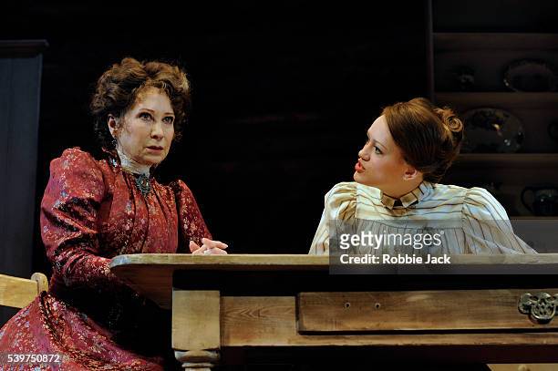 Felicity Kendal as Mrs Warren and Lucy Briggs-Owen as Vivie Warren in the production of George Bernard Shaw's "Mrs Warren's Profession" directed by...