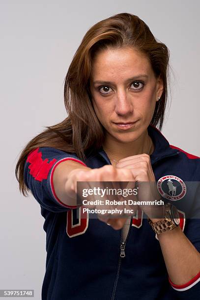 Taekwondo expert Diana Lopez at the Team USA Media Summit in Dallas, TX in advance of the 2012 London Olympics.