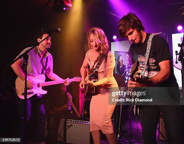 Singer/Songwriter Margo Price, ACM Guitarist of the Year Derek Wells joins Charlie Worsham's Midnight Jam - Day 3 on June 10, 2016 in Nashville,...