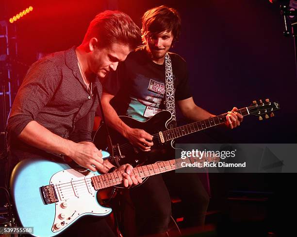 Singer/Songwriter Hunter Hayes joins Charlie Worsham's Midnight Jam - Day 3 on June 10, 2016 in Nashville, Tennessee.