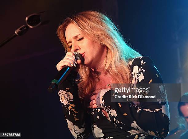 Singer/Songwriter Lucie Silvas joins Charlie Worsham's Midnight Jam - Day 3 on June 10, 2016 in Nashville, Tennessee.