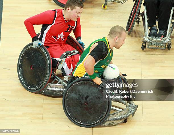 September 9, 2012 London, United Kingdom: Australia's wheelchair rugby team scored a convincing 66-51 victory over Canada to win the gold medal on...