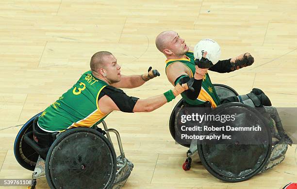 September 9, 2012 London, United Kingdom: Australia's wheelchair rugby team scored a convincing 66-51 victory over Canada to win the gold medal on...