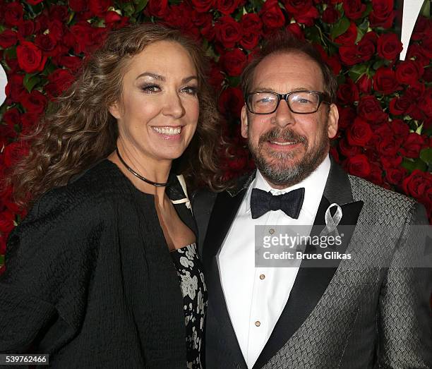 Actress Elizabeth Marvel and Bill Camp attend the 70th Annual Tony Awards at The Beacon Theatre on June 12, 2016 in New York City.
