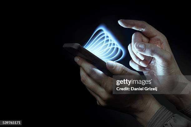 smart phone - wireless network stock pictures, royalty-free photos & images