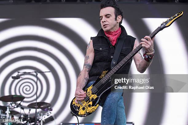 Simon Gallup from The Cure performs at Bestival day 2 at Woodbine Park on June 12, 2016 in Toronto, Canada.