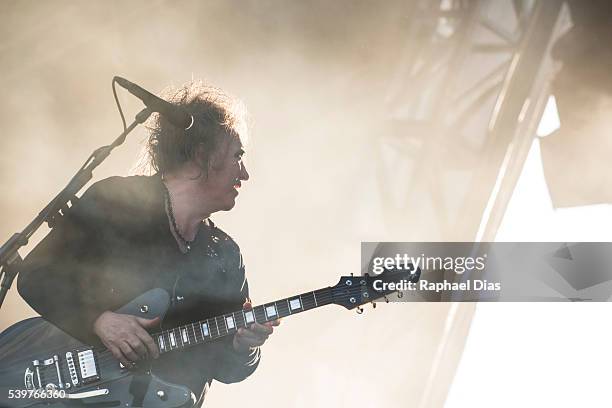 Robert Smith from The Cure performs at Bestival day 2 at Woodbine Park on June 12, 2016 in Toronto, Canada.