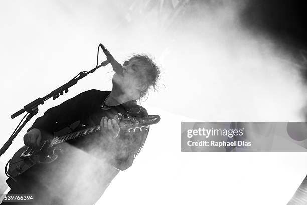 Robert Smith from The Cure performs at Bestival day 2 at Woodbine Park on June 12, 2016 in Toronto, Canada.