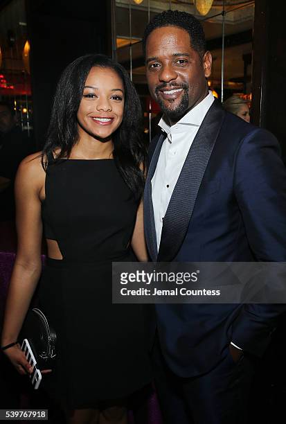 Brielle Underwood and actor Blair Underwood attend the after party for the 2016 Tony Awards Gala presented by Porsche at the Plaza Hotel on June 12,...