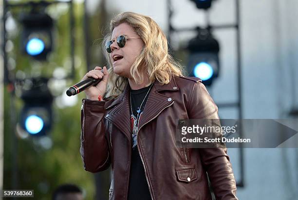 Singer Conrad Sewell performs onstage during LA Pride on June 12, 2016 in West Hollywood, California.