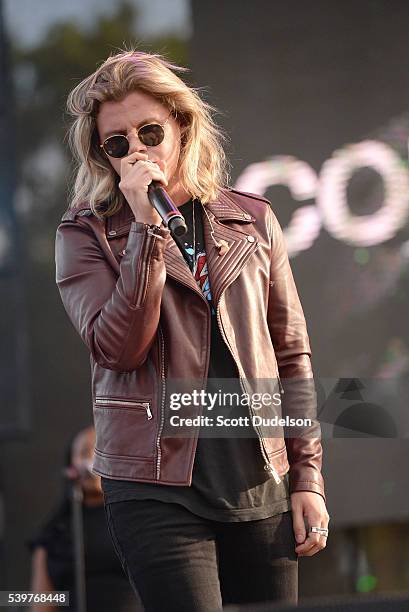 Singer Conrad Sewell performs onstage during LA Pride on June 12, 2016 in West Hollywood, California.