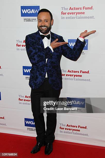 Fashion designer Nick Verreos attends The Actors Fund's 20th Anniversary Tony Awards Viewing Gala Presented By Writers Guild Of America, West at The...