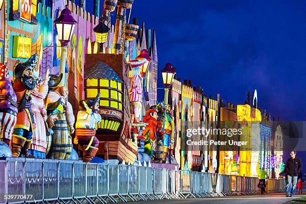 blackpool illuminations, lancashire - blackpool-lancashire stockfoto's en -beelden