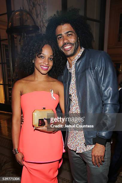 Jalene Goodwin and actor Daveed Diggs attend the after party for the 2016 Tony Awards Gala presented by Porsche at the Plaza Hotel on June 12, 2016...