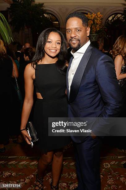 Brielle Underwood and actor Blair Underwood attend the after party for the 2016 Tony Awards Gala presented by Porsche at the Plaza Hotel on June 12,...