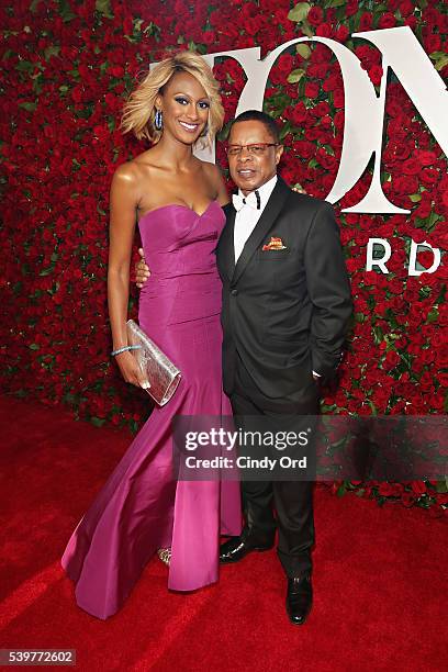 Lauren Maillian and Stephen C. Byrd attend the 70th Annual Tony Awards at The Beacon Theatre on June 12, 2016 in New York City.
