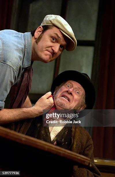 Jake Nightingale and Harry Dickman in the production of "Steptoe and Son" at the Comedy Theatre in London.