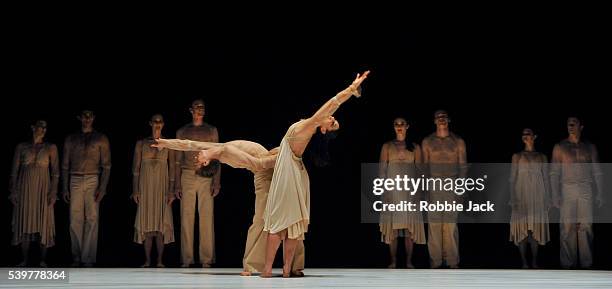 Artists of the company in the Royal New Zealand Ballet's production of Javier De Frutos's "Banderillero" at the Barbican in London.