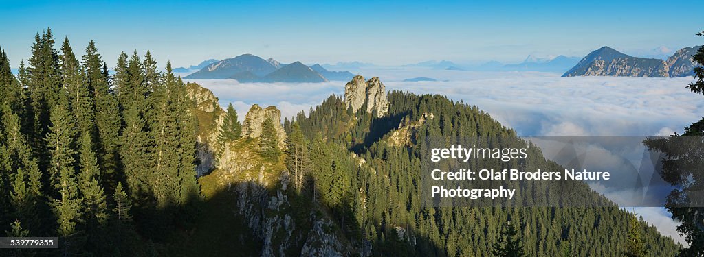 Inversion in Bavarian Alps