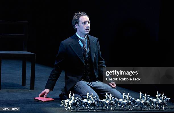 Jacques Imbrailo as Owen Wingrave in the Royal Opera production of Owen Wingrave at the Linbury Studio Theater, Royal Opera House, London.