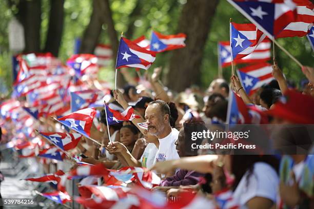 Hundreds of thousands filled the streets of Manhattan & Brooklyn to celebrate NYC's 59th annual Puerto Rico Day starting with a parade led by mayor...