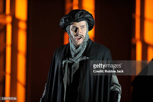Joshua Hopkins as Argante in George Frideric Handel's "Rinaldo" directed by Robert Carsen and conducted by Laurence Cummings at Glyndebourne.
