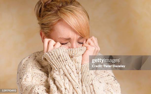 girl with bipolar - fobia imagens e fotografias de stock